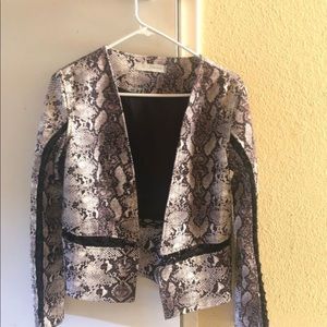 Snake print jacket